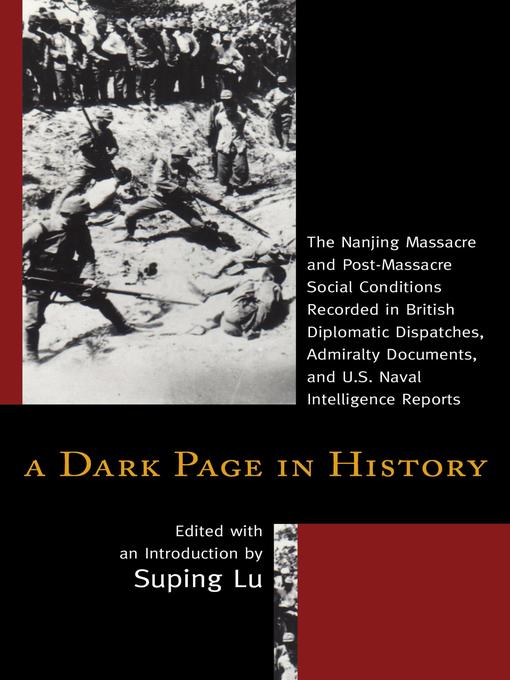 Title details for A Dark Page in History by Suping Lu - Available